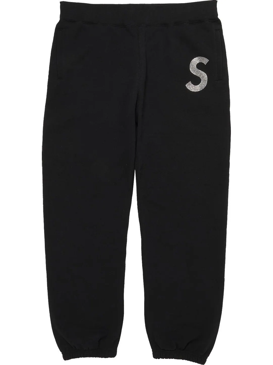 Спортивные брюки Supreme x Swarovski S Logo Sweatpant 'Black' — изображение 1 из 3, черный
