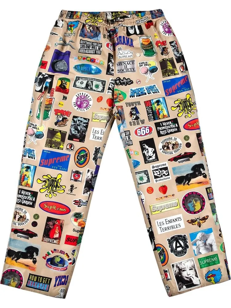 Брюки Supreme GORE-TEX Stickers Pant 'Tan' — изображение 1 из 3, загар