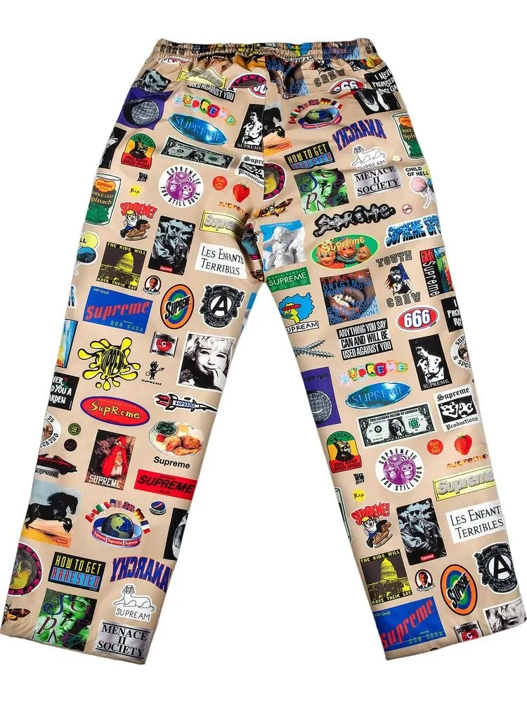 Брюки Supreme GORE-TEX Stickers Pant 'Tan' — изображение 2 из 3, загар