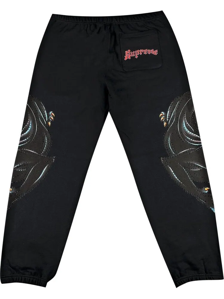 Спортивные брюки Supreme Panther Sweatpant 'Black' — изображение 2 из 3, черный