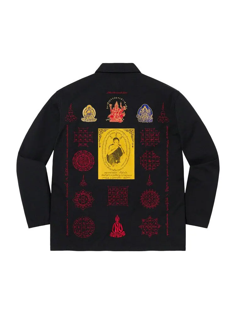 Рубашка Supreme Blessings Ripstop Shirt — изображение 2 из 2, черный