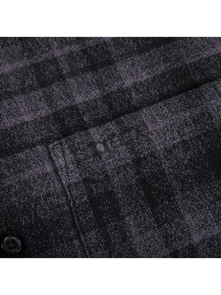 Рубашка Supreme Plaid Flannel Shirt 'Black' — изображение 2 из 2, черный