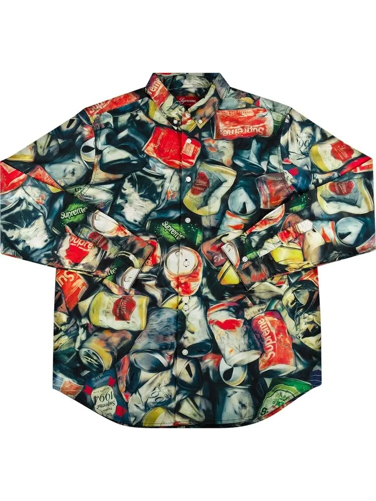 Рубашка Supreme Cans Shirt 'Multicolor' — изображение 1 из 3, мульти