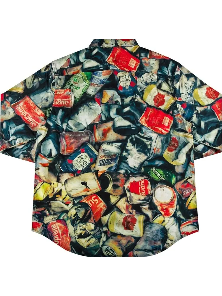 Рубашка Supreme Cans Shirt 'Multicolor' — изображение 2 из 3, мульти