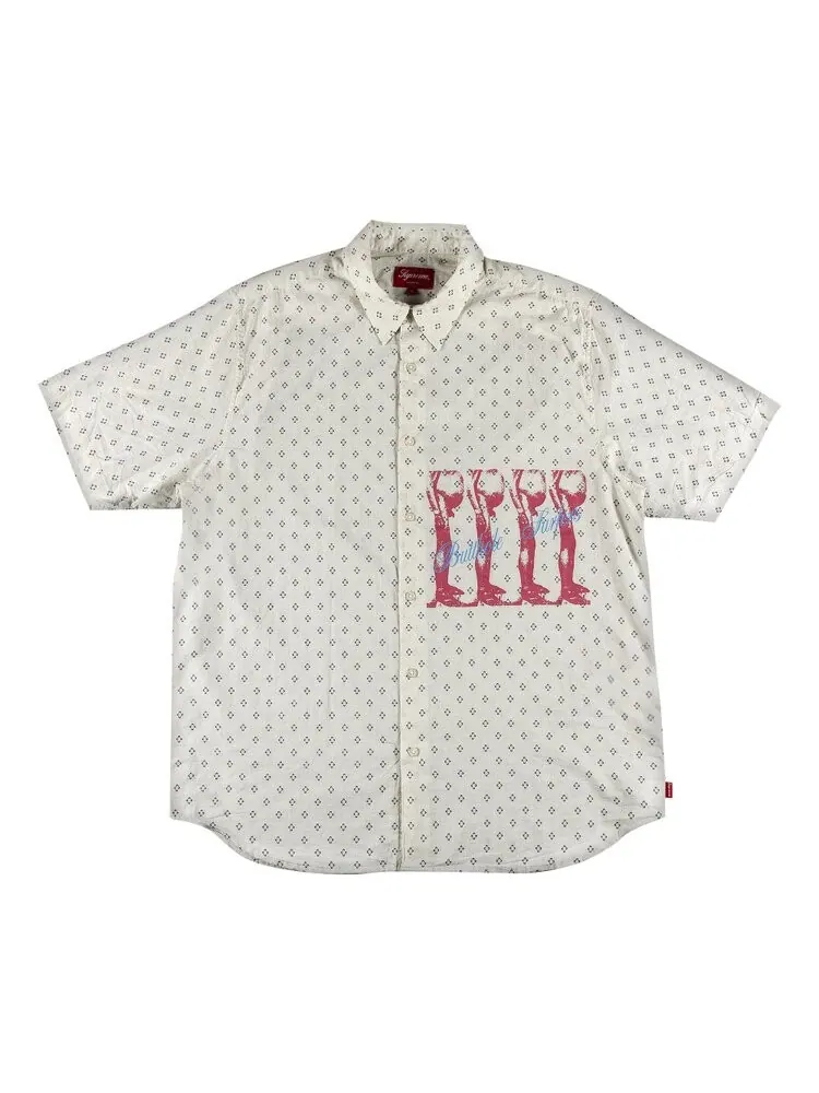 Рубашка Supreme x Butthole Surfers Short-Sleeve Shirt 'White' — изображение 1 из 2, белый