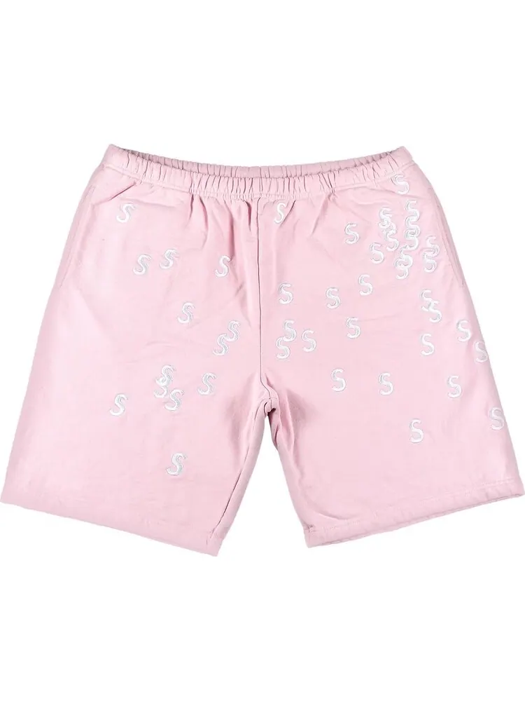 Спортивные шорты Supreme Embroidered S Sweatshort Light Pink — изображение 1 из 3, розовый