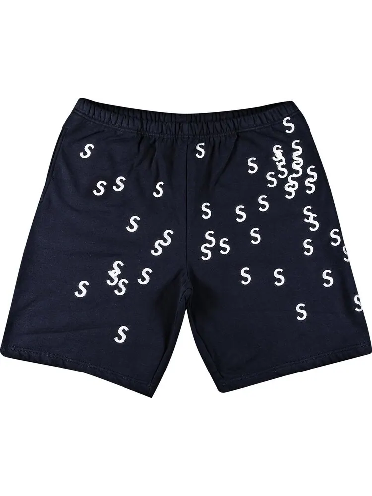 Спортивные шорты Supreme Embroidered S Sweatshort Navy — изображение 1 из 3, синий