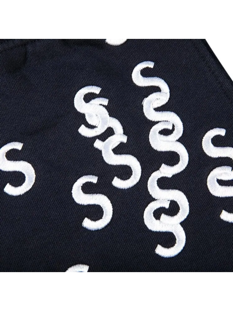 Спортивные шорты Supreme Embroidered S Sweatshort Navy — изображение 3 из 3, синий
