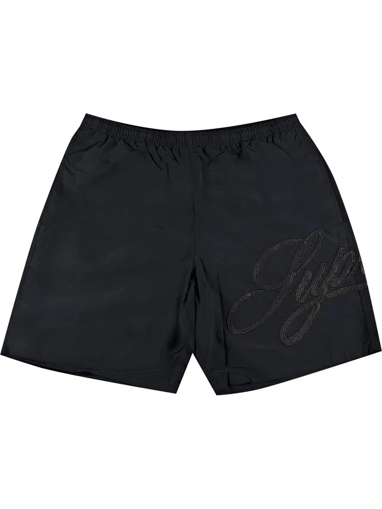 Шорты Supreme Mesh Script Water Short 'Black' — изображение 1 из 3, черный