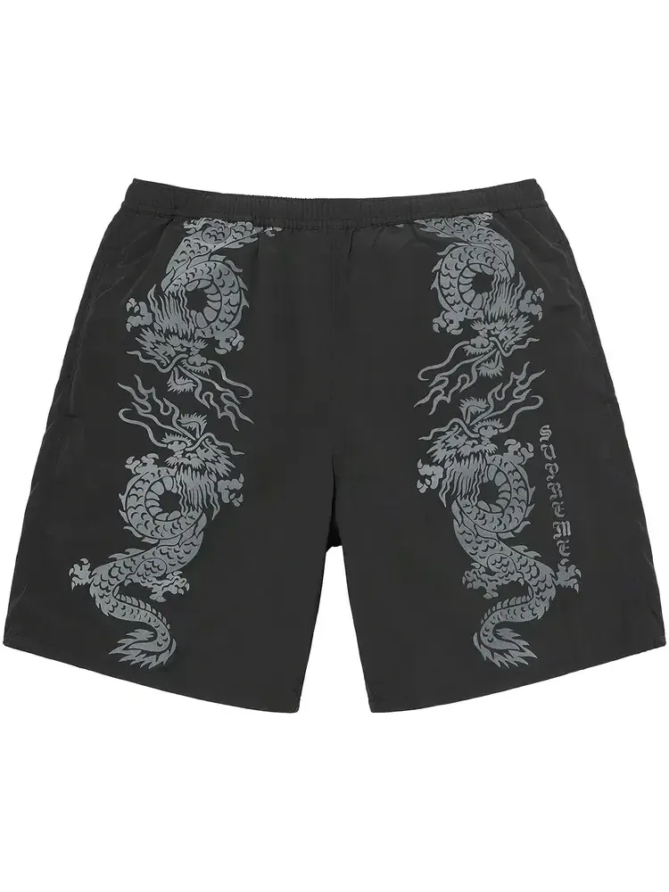 Шорты Supreme Dragon Water Short 'Black' — изображение 1 из 2, черный