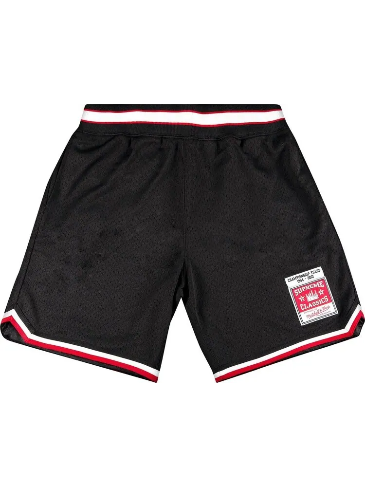 Шорты Supreme x Mitchel And Ness Basketball Short 'Black' — изображение 1 из 3, черный