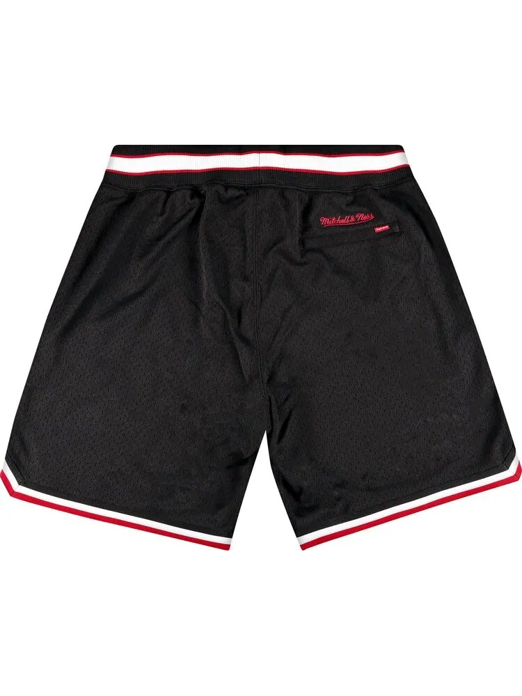 Шорты Supreme x Mitchel And Ness Basketball Short 'Black' — изображение 2 из 3, черный