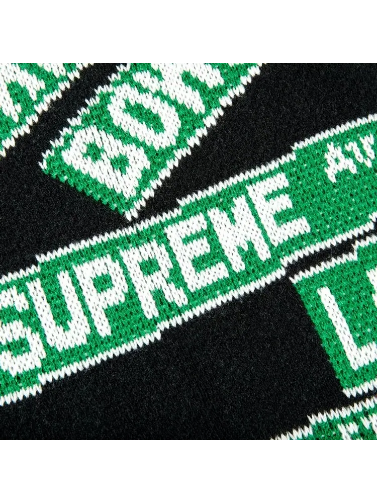 Свитер Supreme Street Signs Sweater 'Black' — изображение 2 из 2, черный