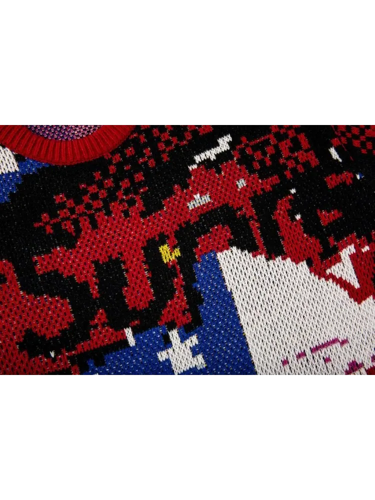 Свитер Supreme Digital Flag Sweater 'Red' — изображение 3 из 3, красный