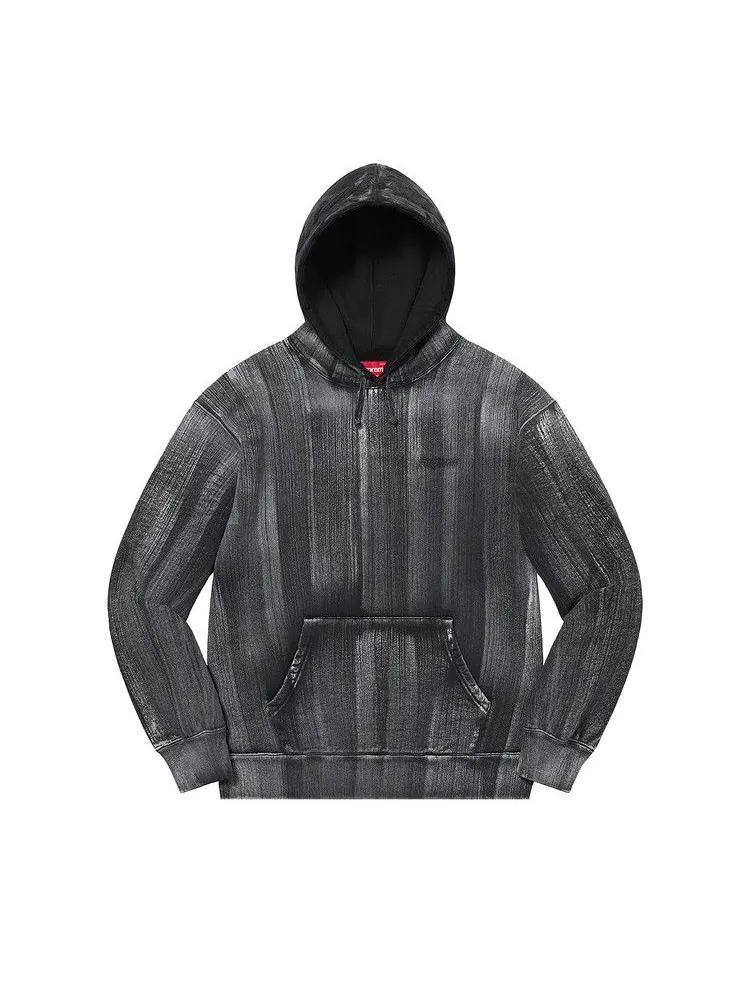 Толстовка Supreme Brush Stroke Hooded Sweatshirt — изображение 1 из 2, черный