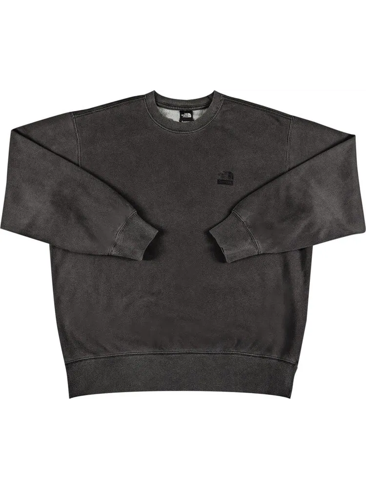 Толстовка Supreme x The North Face Pigment Printed Crewneck 'Black' — изображение 1 из 2, черный