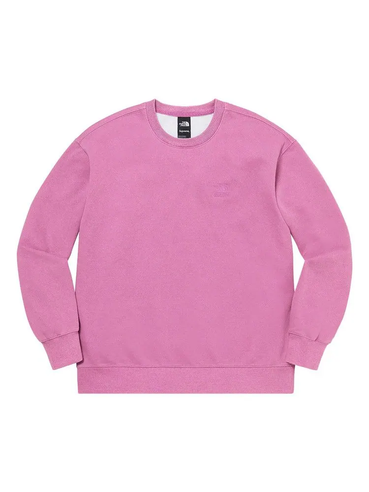 Свитер Supreme x The North Face Pigment Printed Crewneck — изображение 1 из 1, розовый