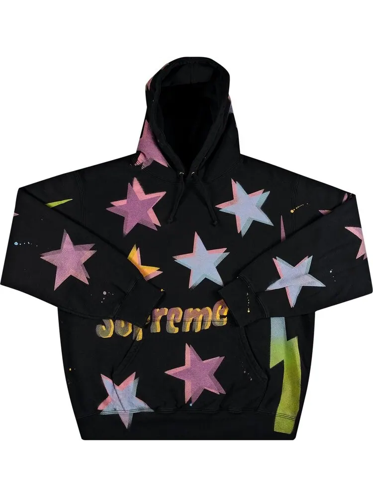Толстовка Supreme Gonz Stars Hooded Sweatshirt 'Black' — изображение 1 из 2, черный