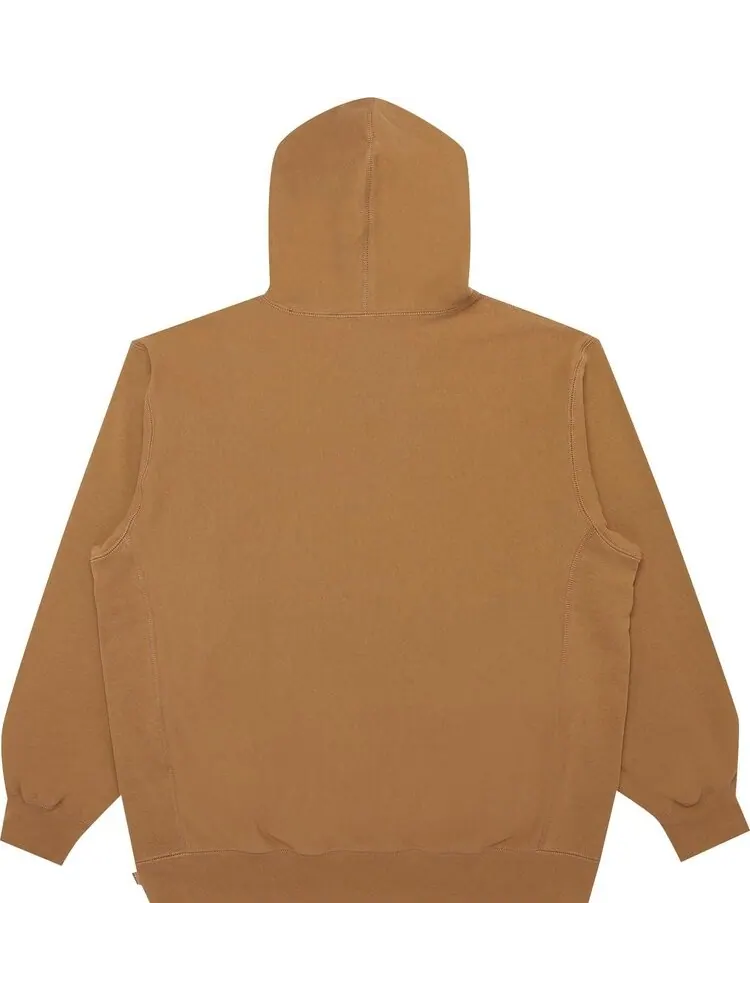 Толстовка Supreme x Swarovski S Logo Hooded Sweatshirt 'Brown' — изображение 2 из 3, коричневый