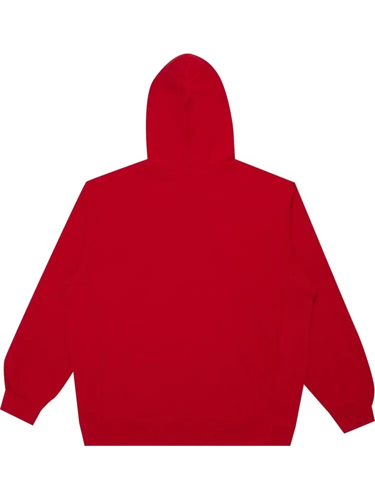Толстовка Supreme x Swarovski S Logo Hooded Sweatshirt 'Red' — изображение 2 из 3, красный