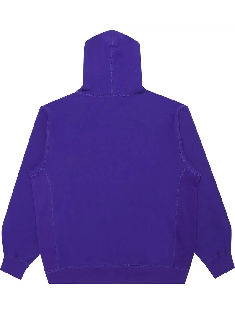 Толстовка Supreme x Swarovski S Logo Hooded Sweatshirt 'Purple' — изображение 2 из 3, фиолетовый