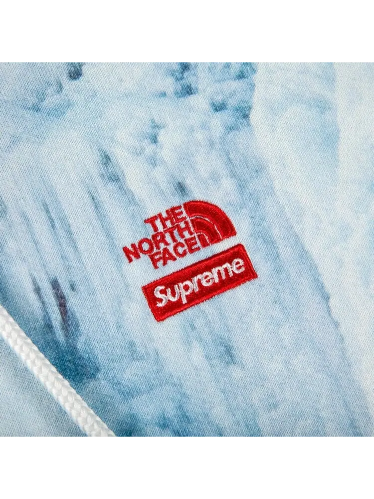 Толстовка Supreme x The North Face Ice Climb Hooded Sweatshirt 'Multicolor' — изображение 2 из 3, синий