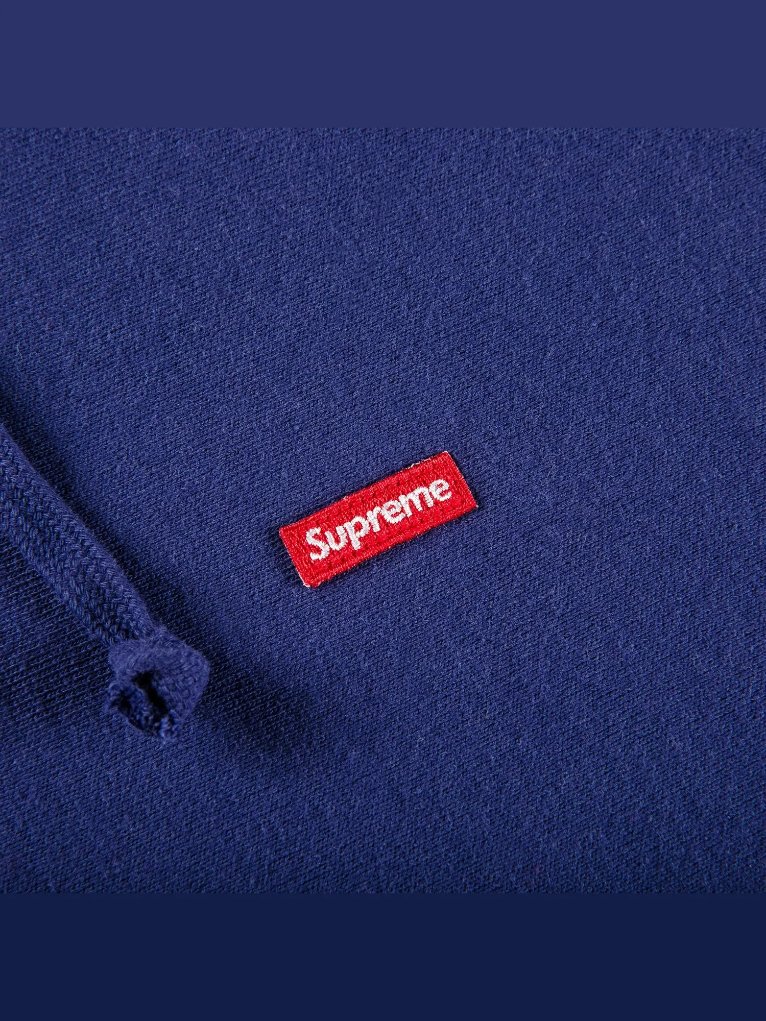 Толстовка Supreme Small Box с капюшоном Washed Navy — изображение 2 из 2