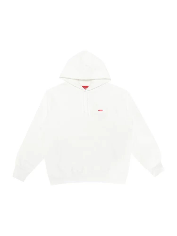 Толстовка Supreme Small Box Hooded Sweatshirt 'White' — изображение 1 из 1, белый