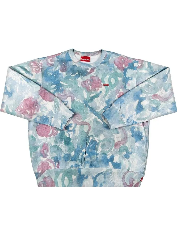 Толстовка Supreme Small Box Crewneck 'Watercolor Floral' — изображение 1 из 2, мульти