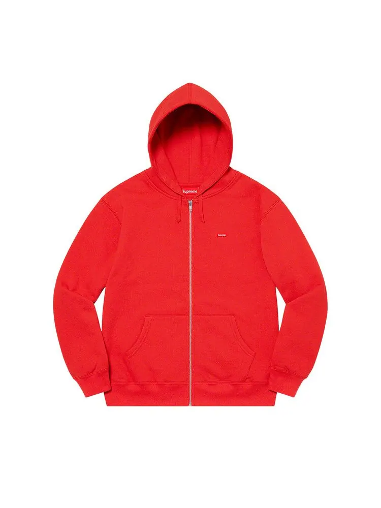 Толстовка Supreme Small Box Zip Up Hooded Sweatshirt — изображение 1 из 1, красный