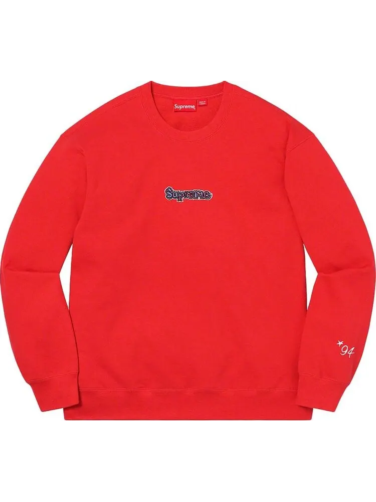 Толстовка Supreme Gonz Logo Crewneck 'Washed Red' — изображение 1 из 1, красный