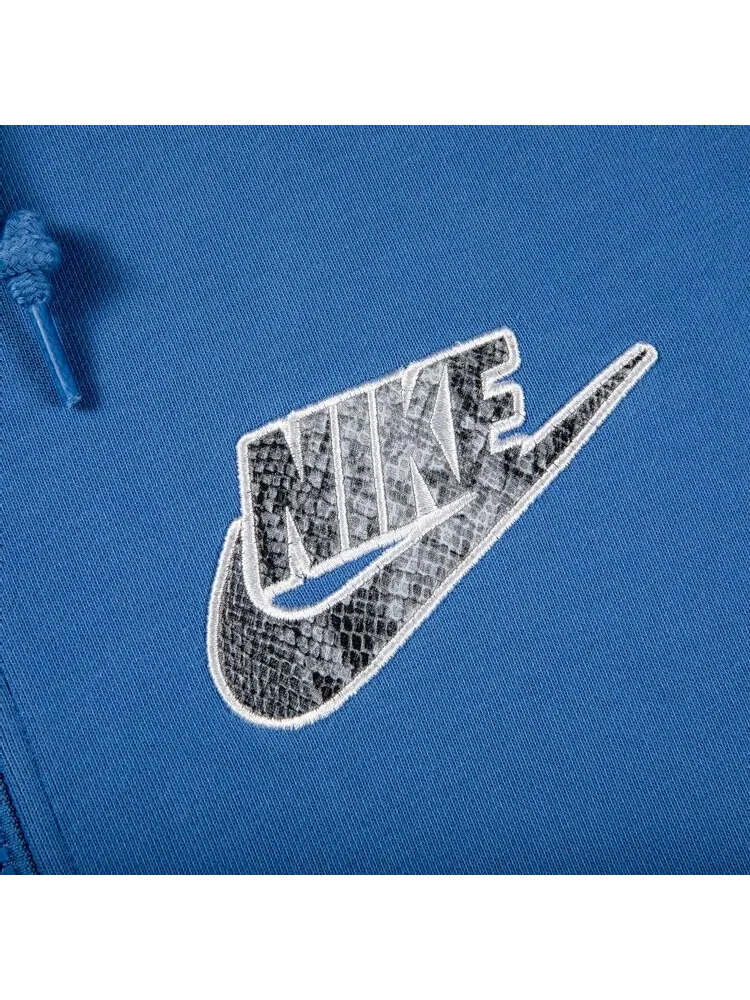 Футболка Supreme x Nike Half Zip Hooded Sweatshirt Blue — изображение 2 из 2, синий