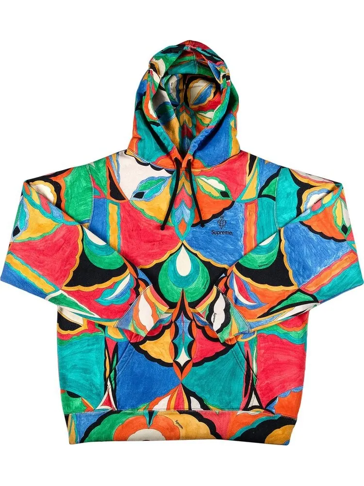 Толстовка Supreme x Emilio Pucci Hooded Sweatshirt 'Multicolor' — изображение 1 из 2, мульти