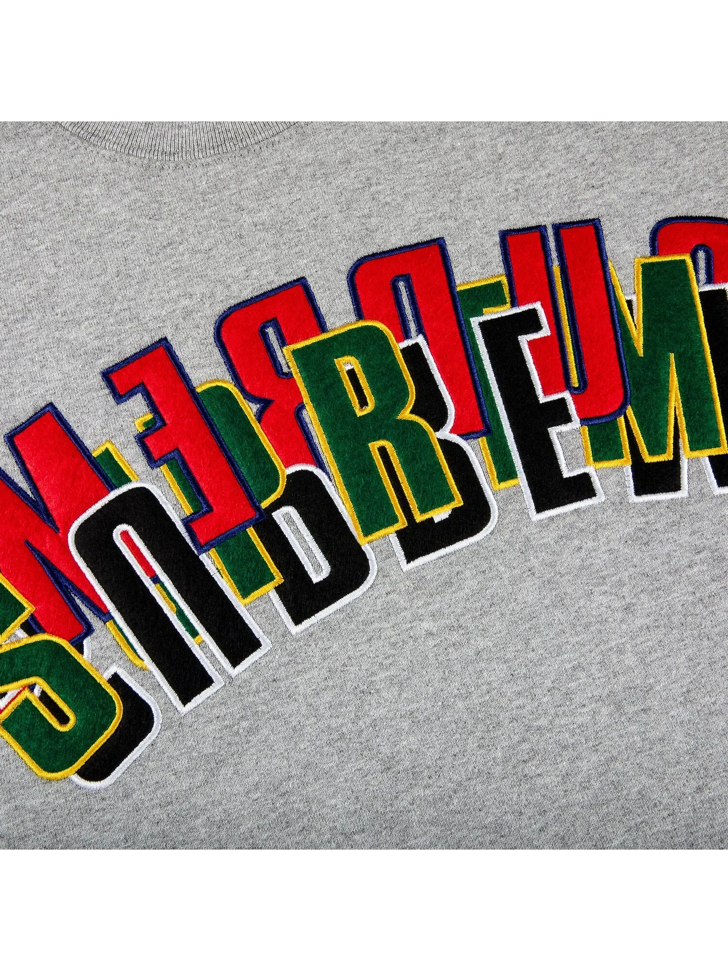 Supreme Stacked Crewneck Heather Grey — изображение 2 из 2