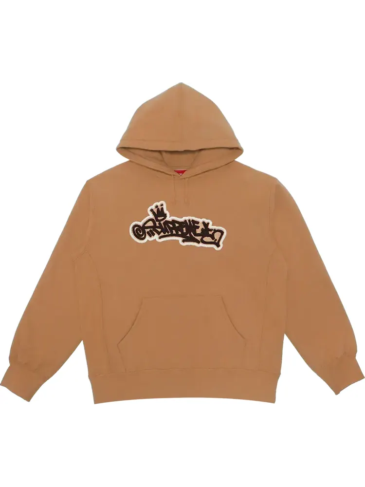 Толстовка Supreme Handstyle Hooded Sweatshirt 'Brown' — изображение 1 из 1, коричневый