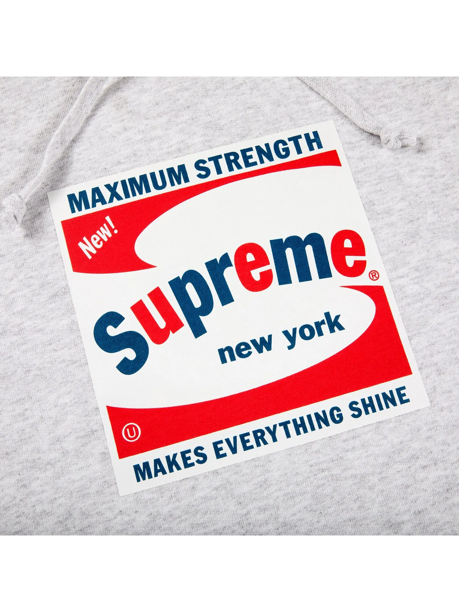 Толстовка с капюшоном Supreme Shine — изображение 2 из 2, серый