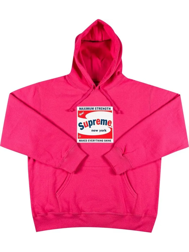 Толстовка Supreme Shine Hooded Sweatshirt 'Magenta' — изображение 1 из 2, розовый