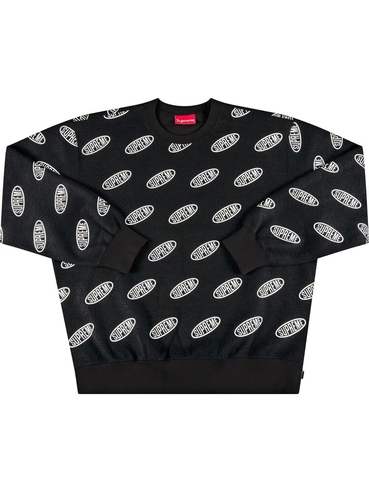 Толстовка Supreme Liner Crewneck 'Black' — изображение 1 из 2, черный