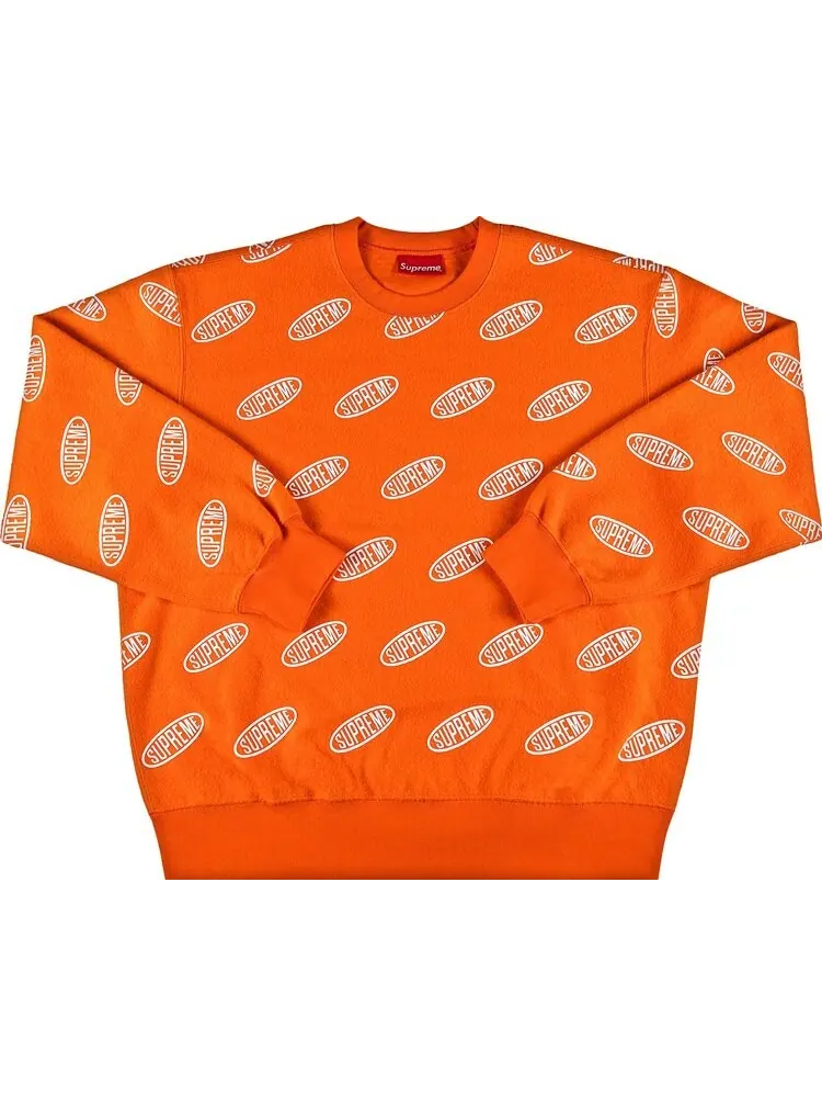 Толстовка Supreme Liner Crewneck 'Orange' — изображение 1 из 2, оранжевый