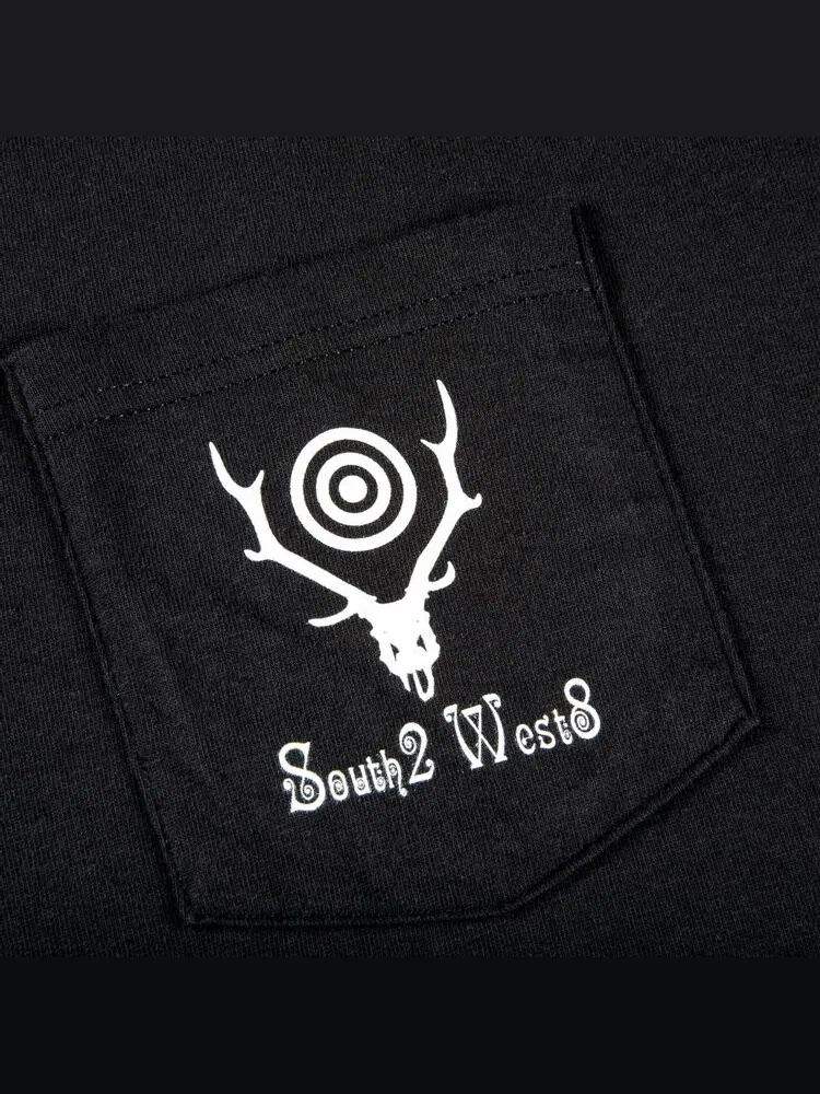 Лонгслив Supreme x SOUTH2 WEST8 Long-Sleeve Pocket Tee 'Black' — изображение 3 из 3, черный