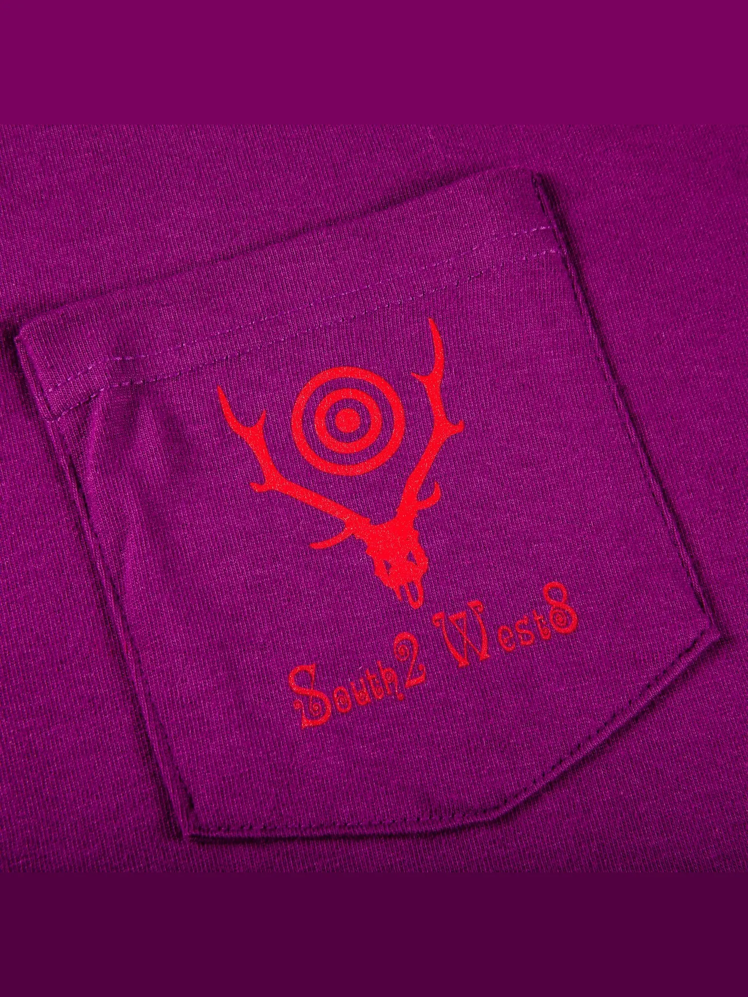Футболка с карманами и длинными рукавами Supreme x SOUTH2 WEST8 — изображение 3 из 3, фиолетовый