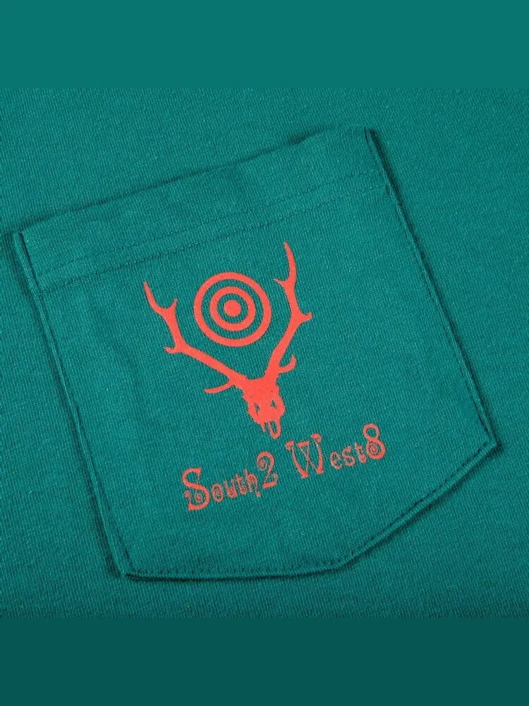 Лонгслив Supreme x SOUTH2 WEST8 Long-Sleeve Pocket Tee 'Teal' — изображение 3 из 3, бирюзовый