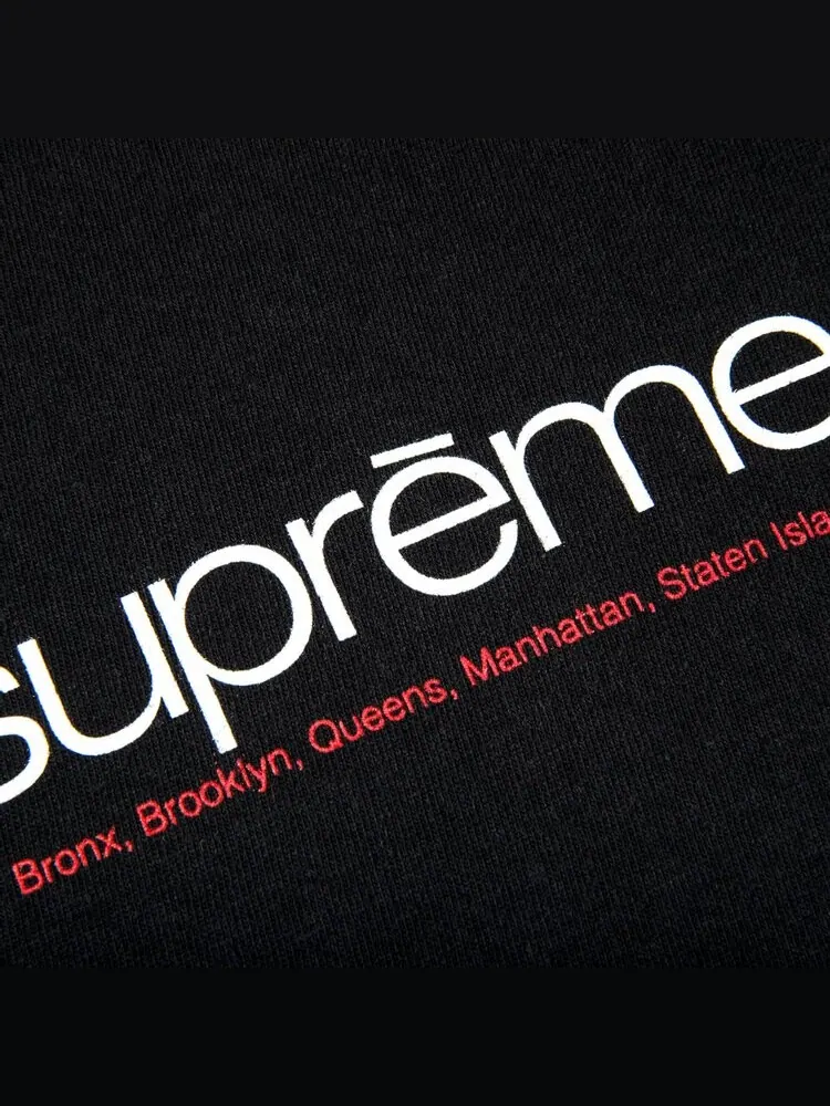 Футболка Supreme Five Boroughs Tee 'Black' — изображение 2 из 2, черный