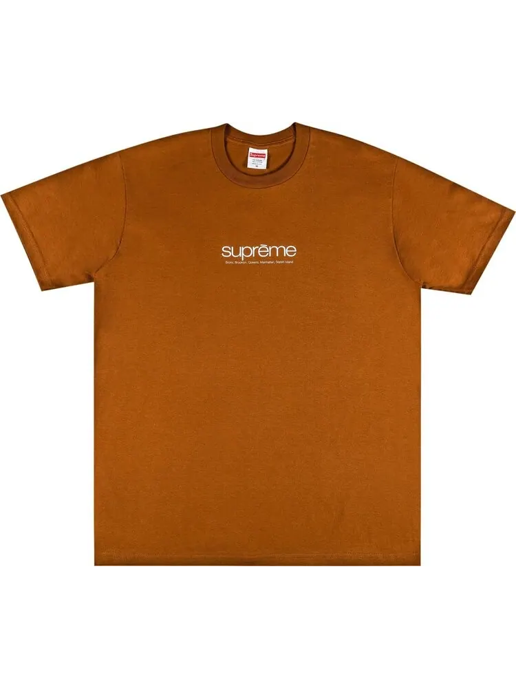 Футболка Supreme Five Boroughs Tee 'Brown' — изображение 1 из 2, коричневый