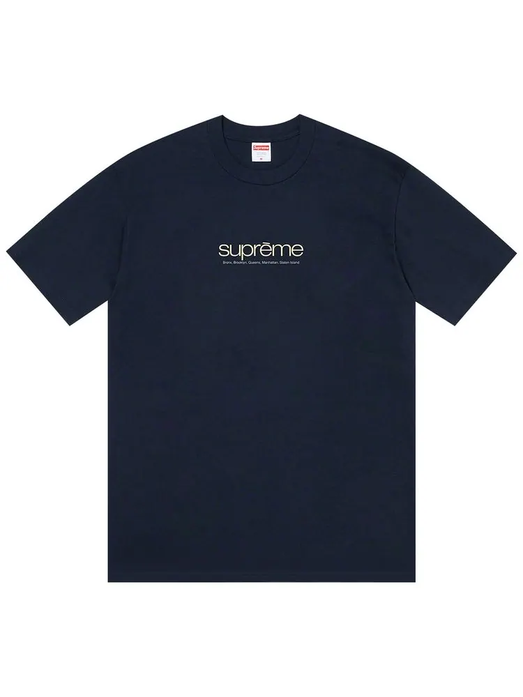 Футболка Supreme Five Boroughs Tee 'Navy' — изображение 1 из 1, темно-синий
