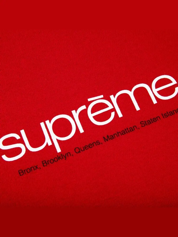 Футболка Supreme Five Boroughs Tee 'Red' — изображение 2 из 2, красный