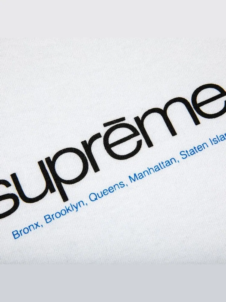 Футболка Supreme Five Boroughs Tee 'White' — изображение 2 из 2, белый
