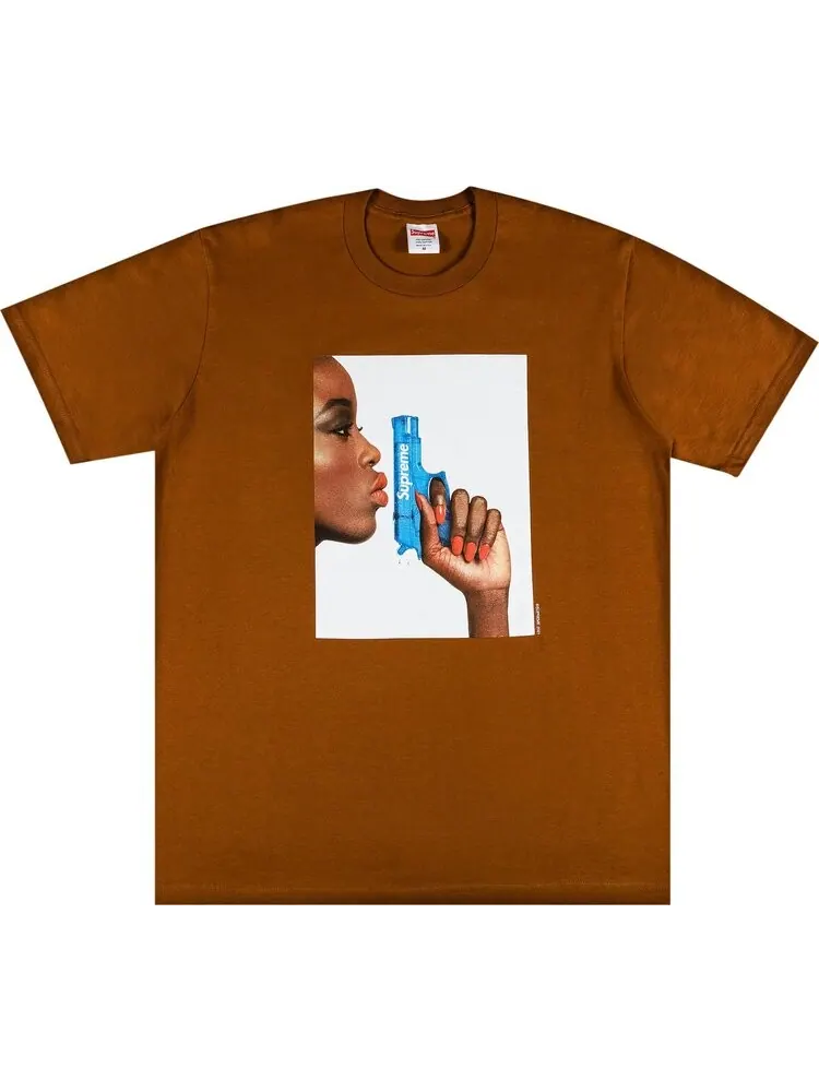 Футболка Supreme Water Pistol Tee 'Brown' — изображение 1 из 2, коричневый