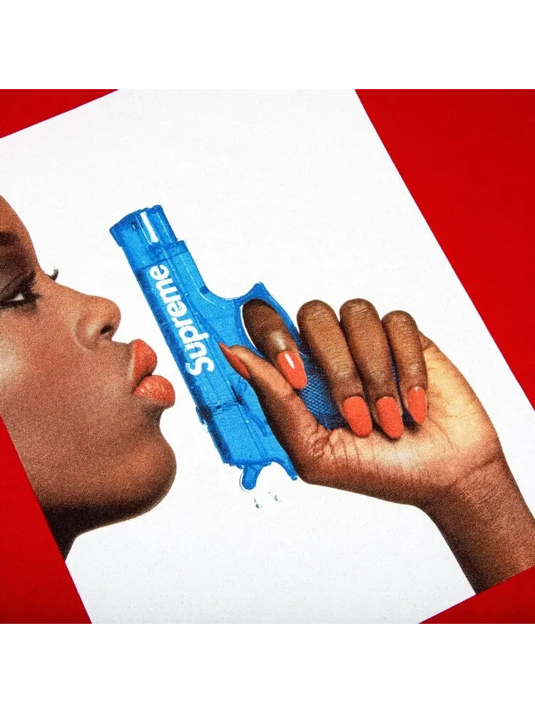 Футболка Supreme Water Pistol Tee 'Red' — изображение 2 из 2, красный