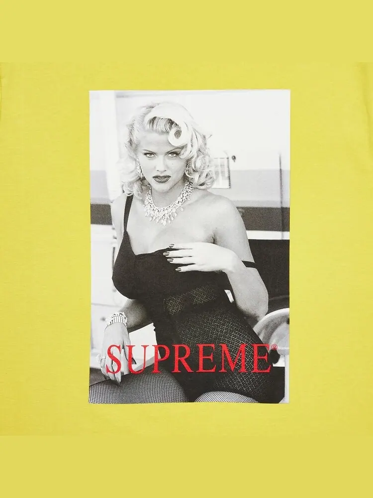 Футболка Supreme Anna Nicole Smith Tee 'Lemon' — изображение 3 из 3, желтый